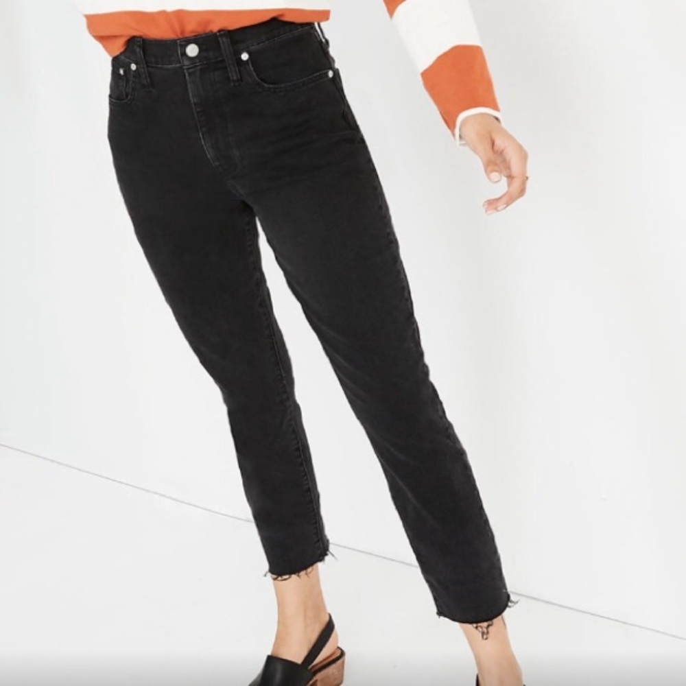 High-Rise Slim Boyjean in Lunar Wash